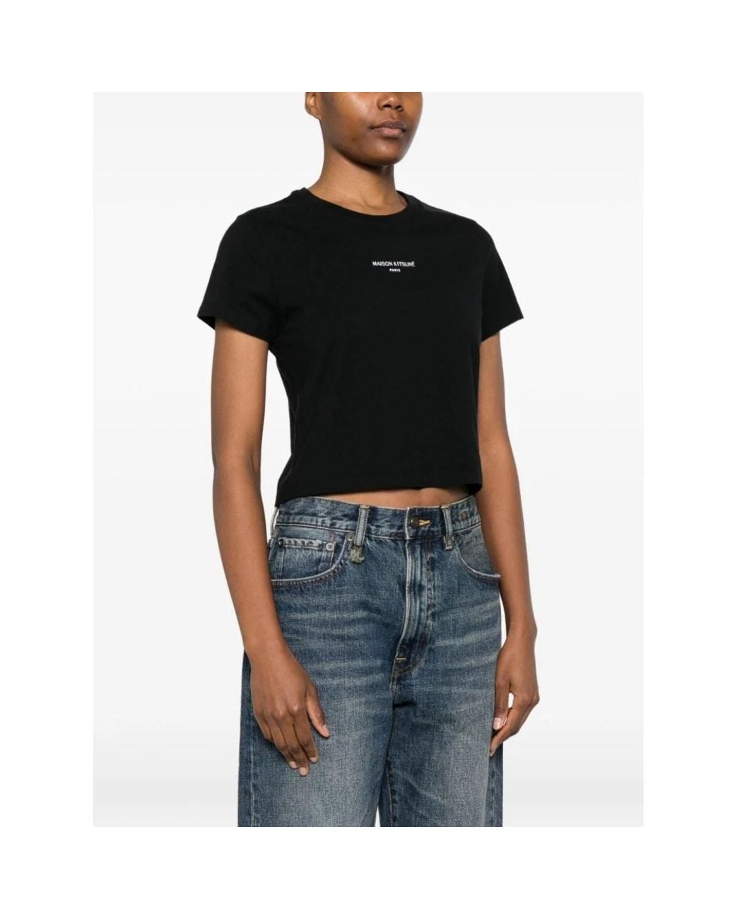 Maison Kitsuné Black T-Shirts
