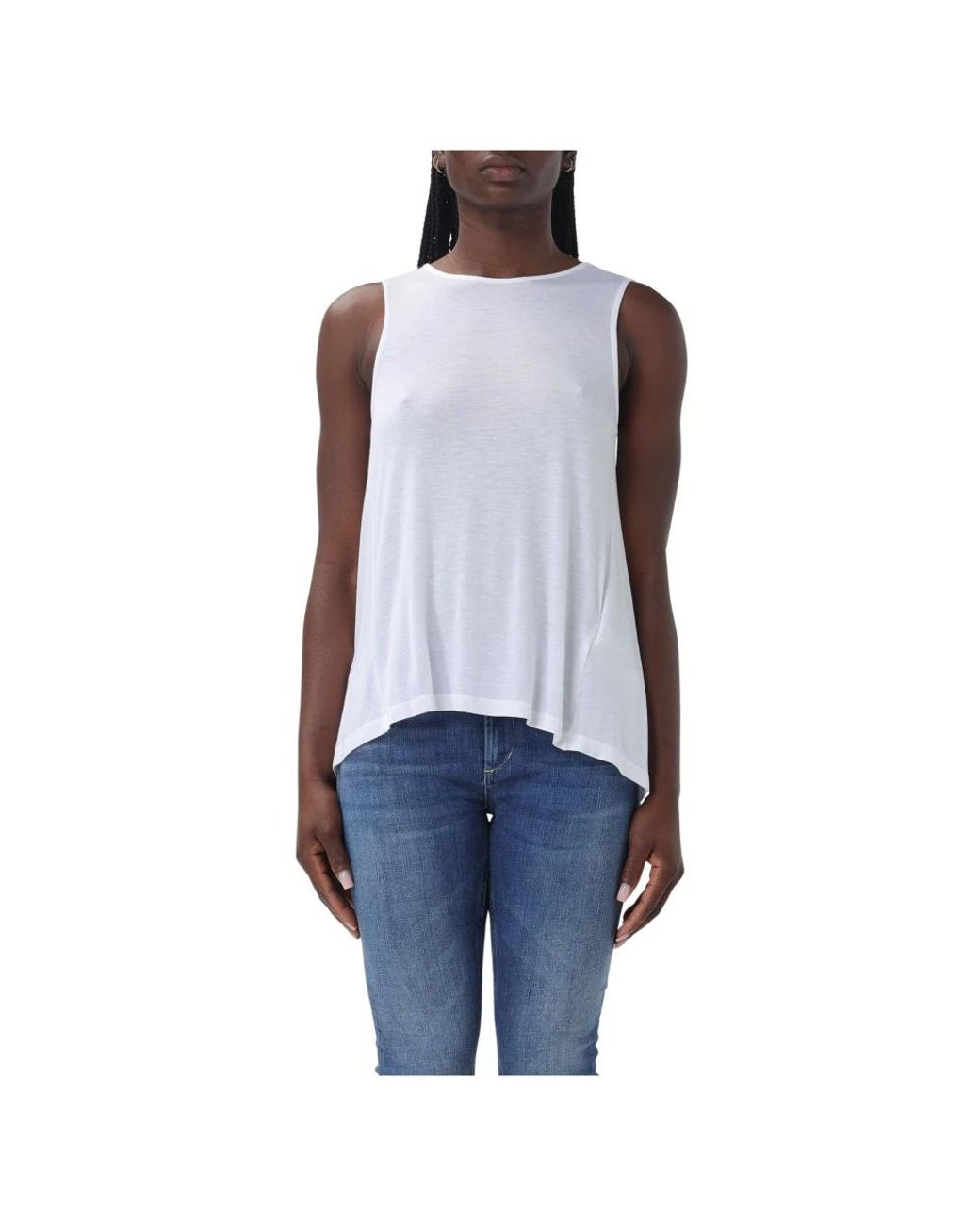 Dondup Blue Sleeveless Tops