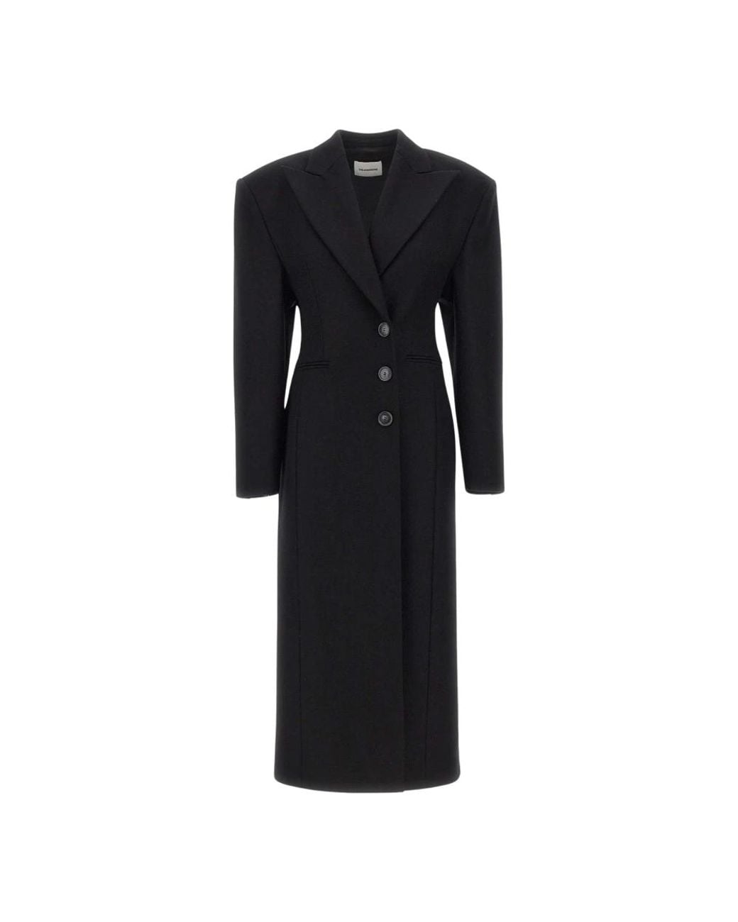 ANDAMANE Black Single-Breasted Coats