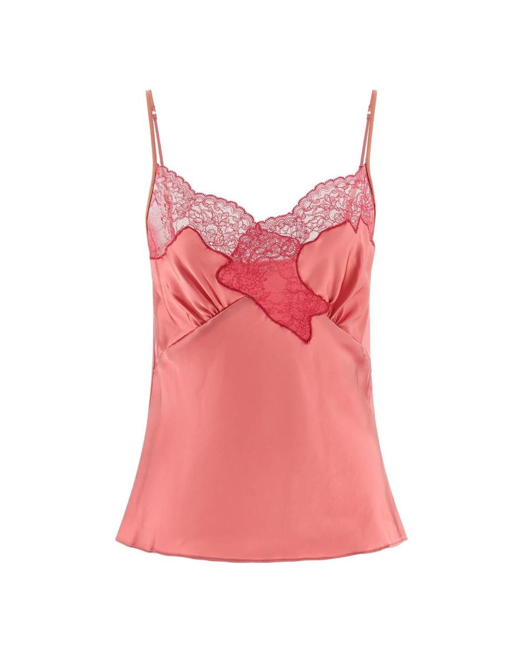 Vaillant Pink Sleeveless Tops