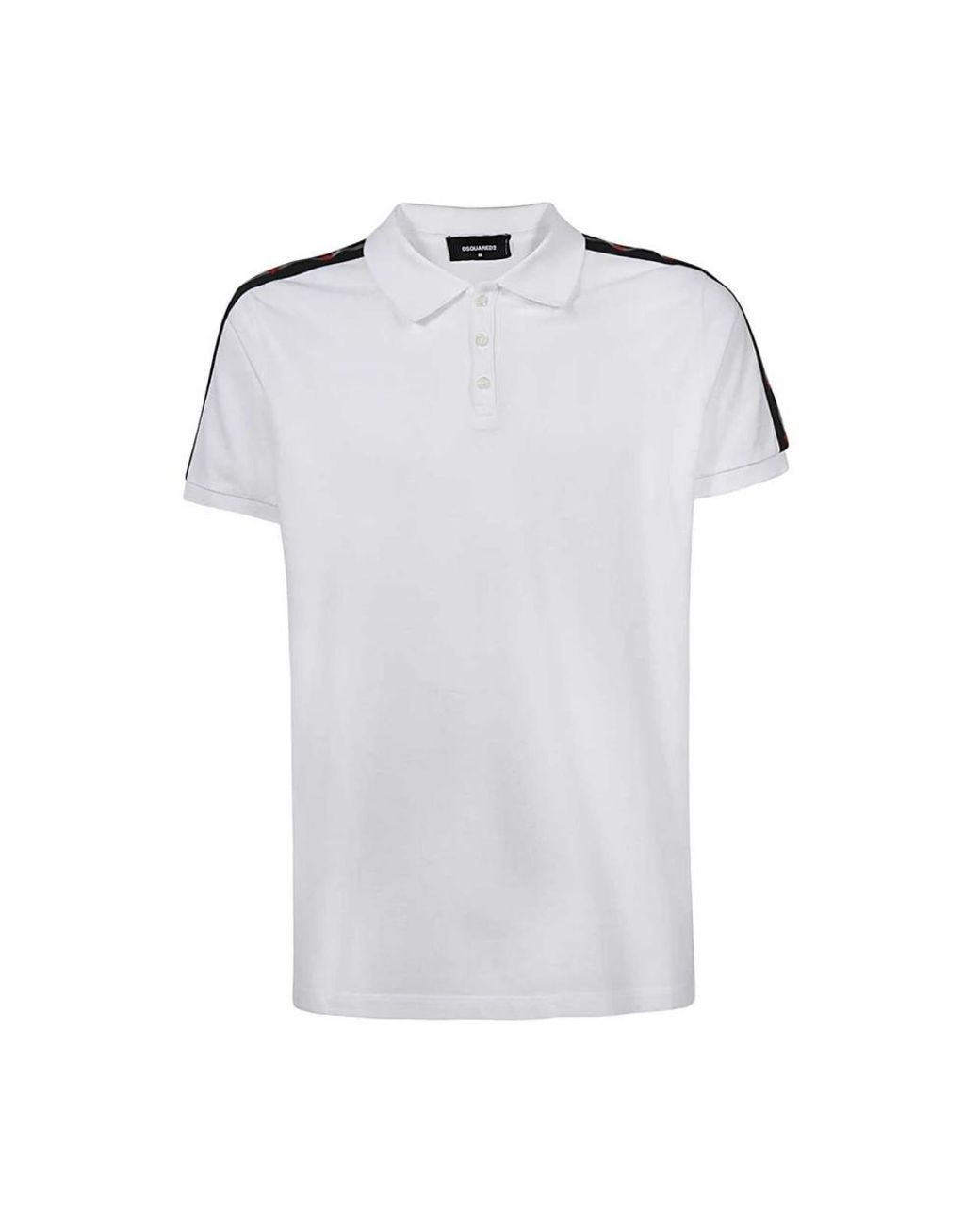 DSquared² Tops ,Wit ,Katoen Polo Shirt in het White