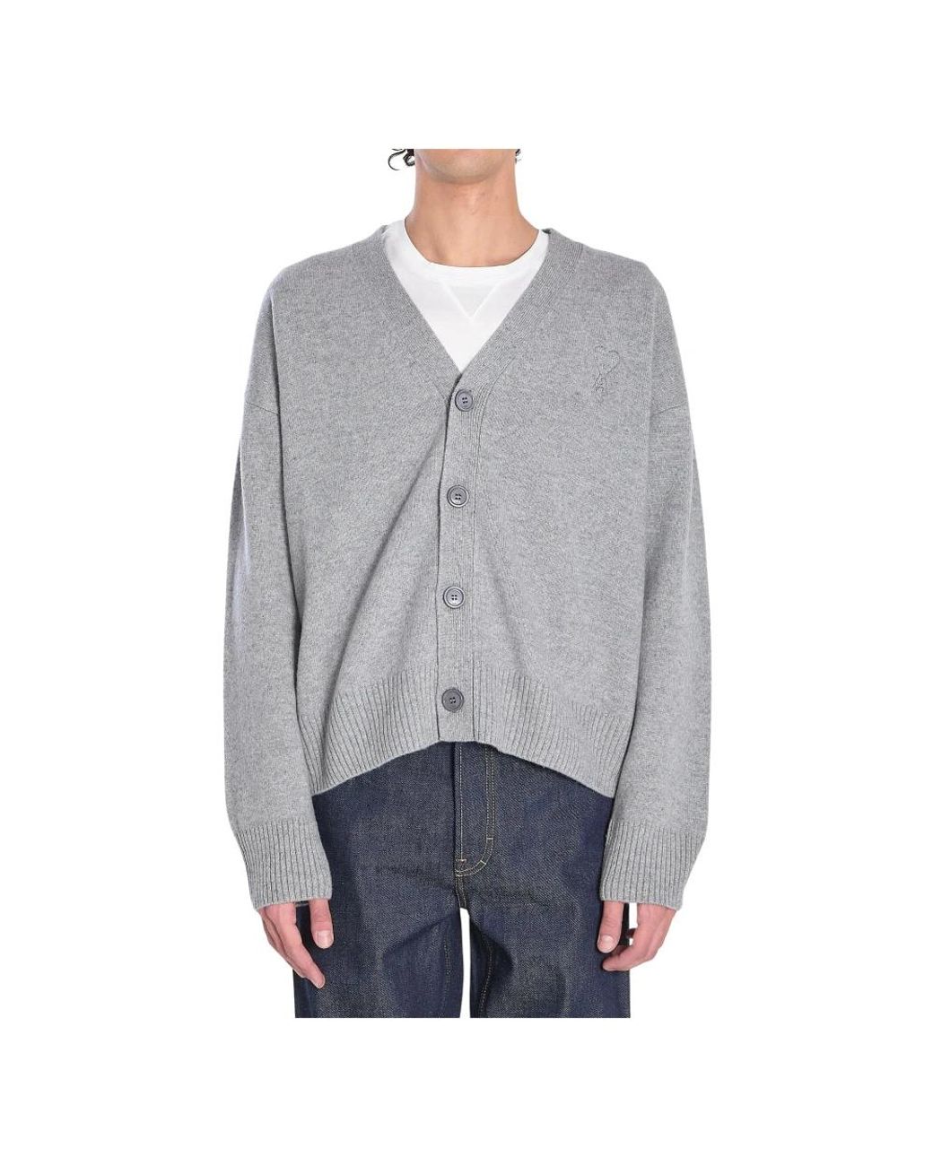 Cardigans AMI pour homme en coloris Gray
