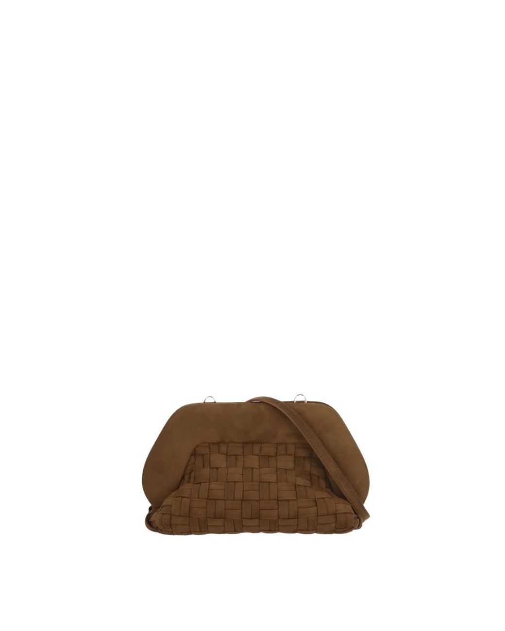 THEMOIRÈ Brown Bios Medium Suede Croco Effect