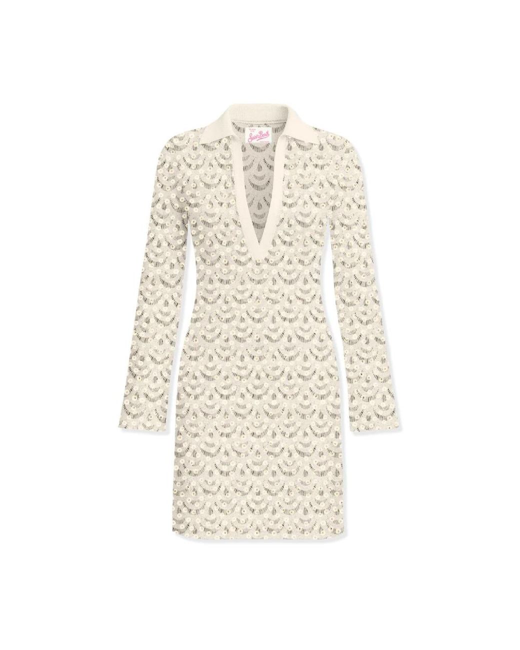 Mc2 Saint Barth Natural Knitted Dresses