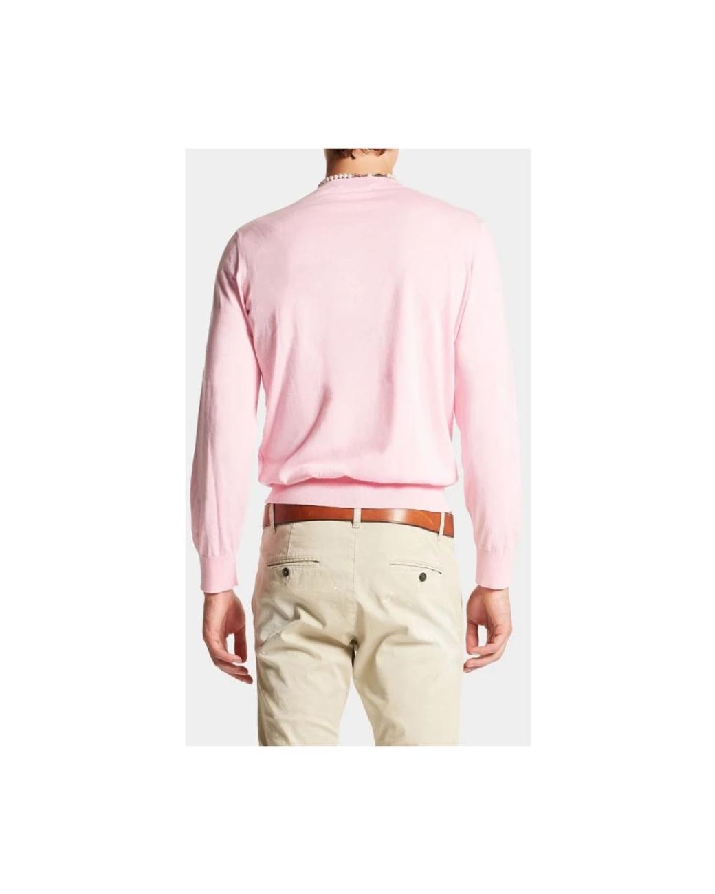 DSquared² Rundhals-Strickwaren in Pink für Herren
