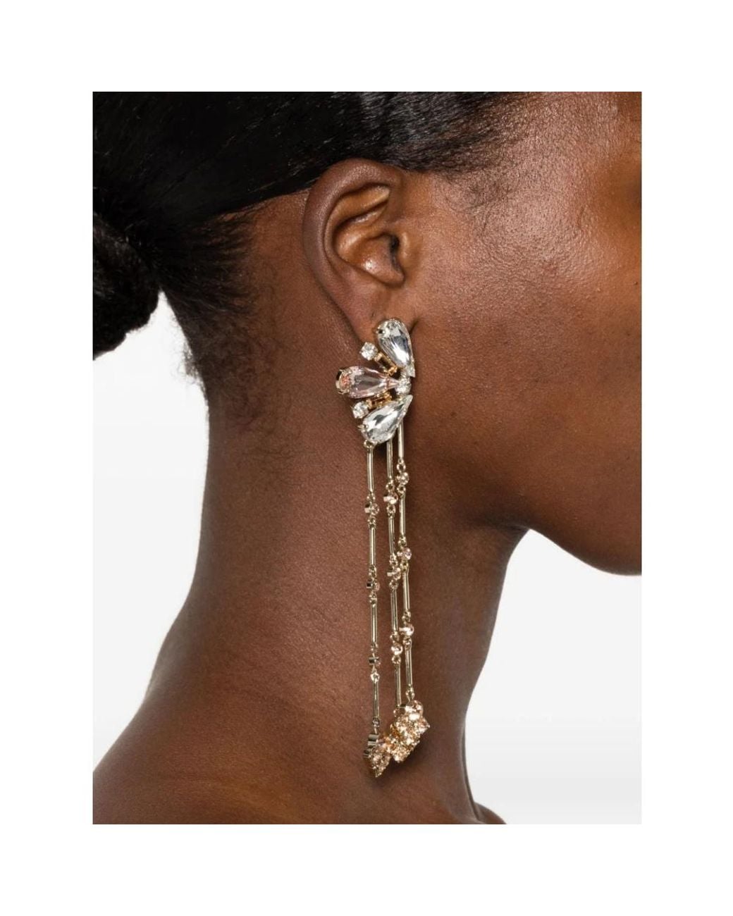 Earrings Rabanne en coloris Metallic
