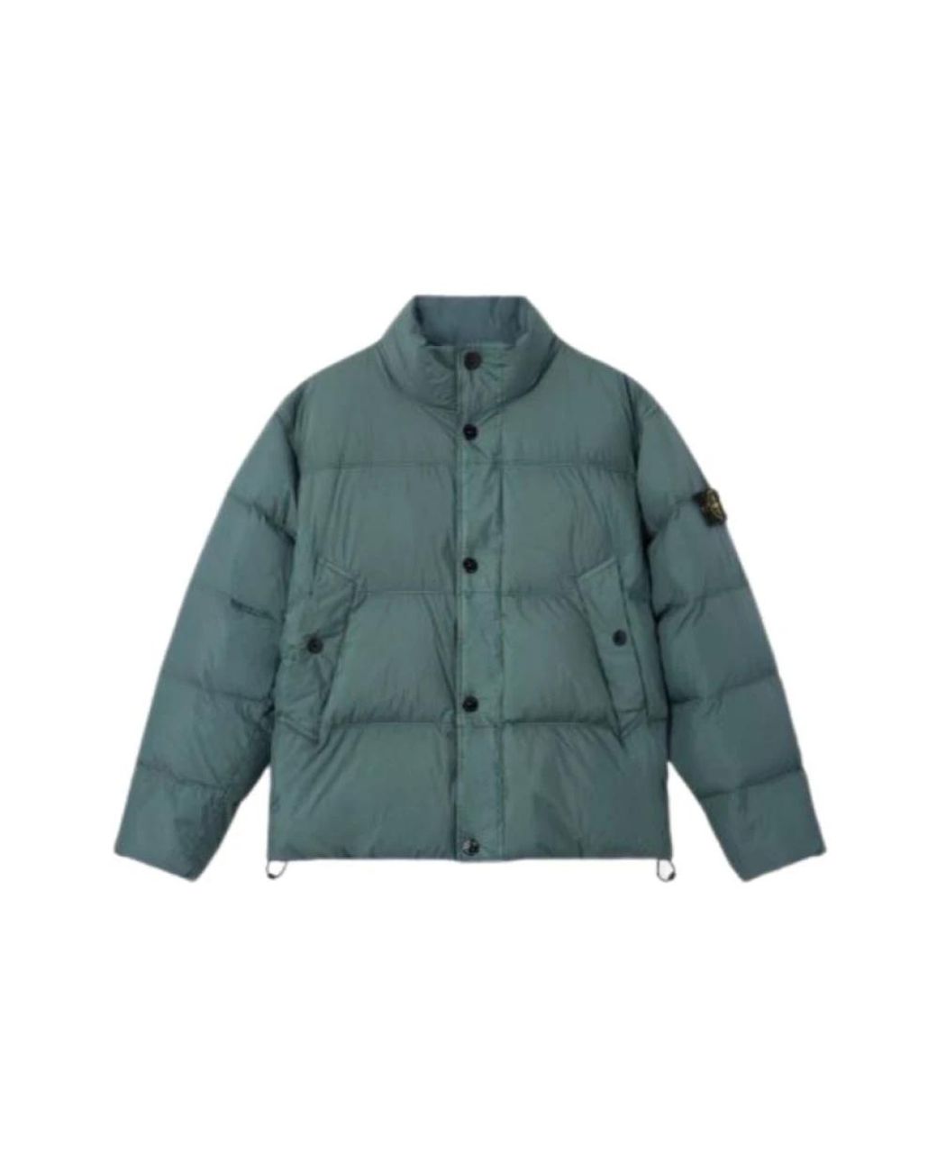 Stone Island Green Winter Jackets for men