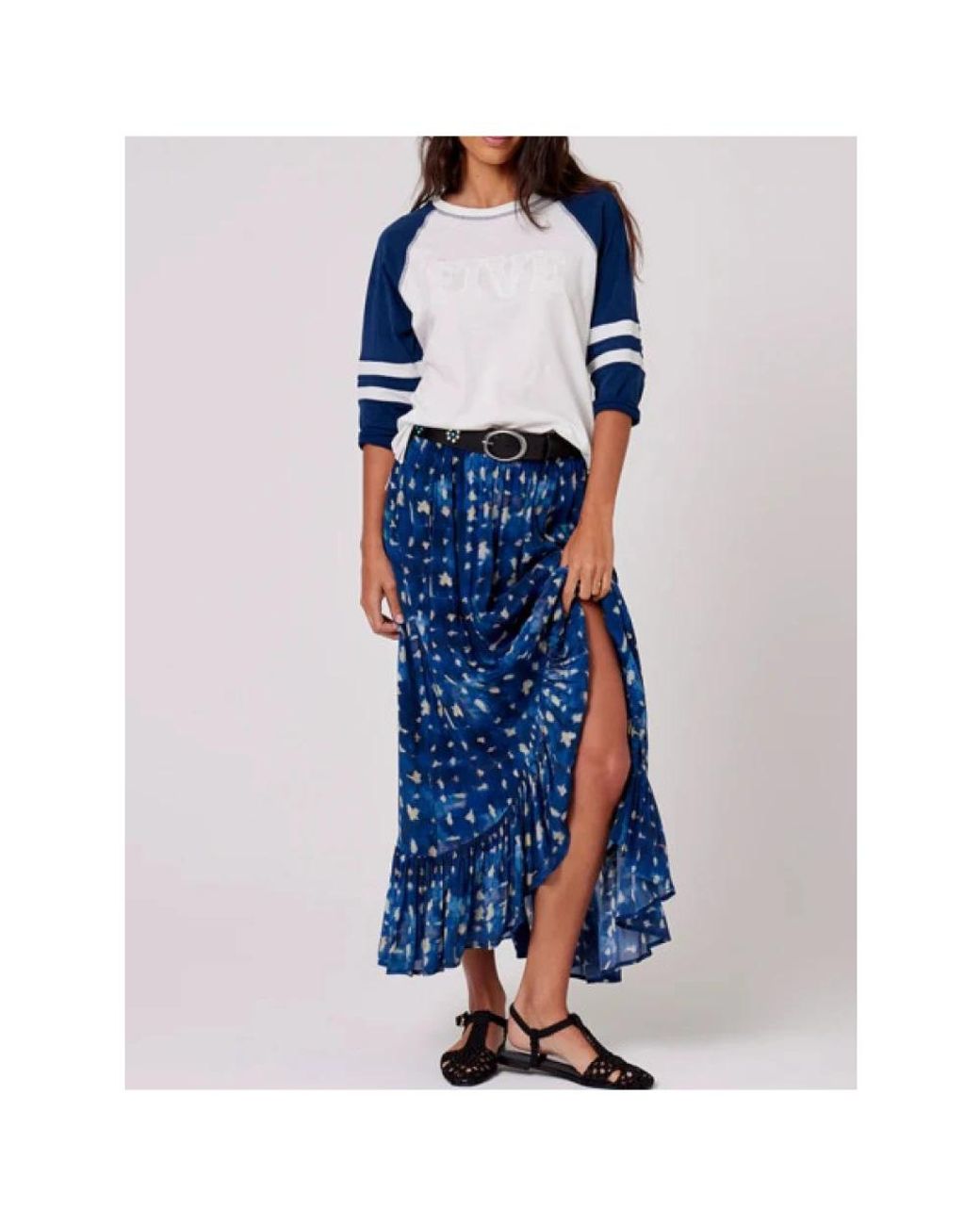 Five Jeans Blue Maxi Skirts