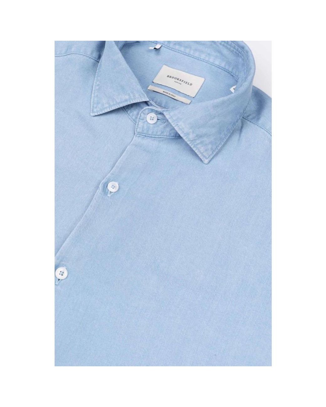 Brooksfield Blue Casual Shirts for men