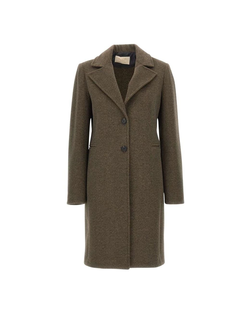 Kaos Green Single-Breasted Coats