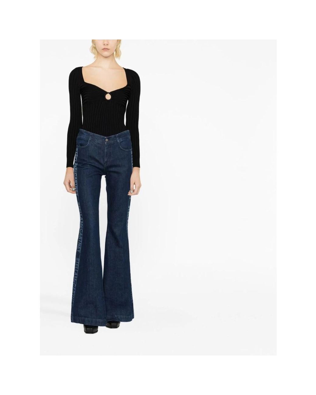 Stella McCartney Black Long Sleeve T-Shirts