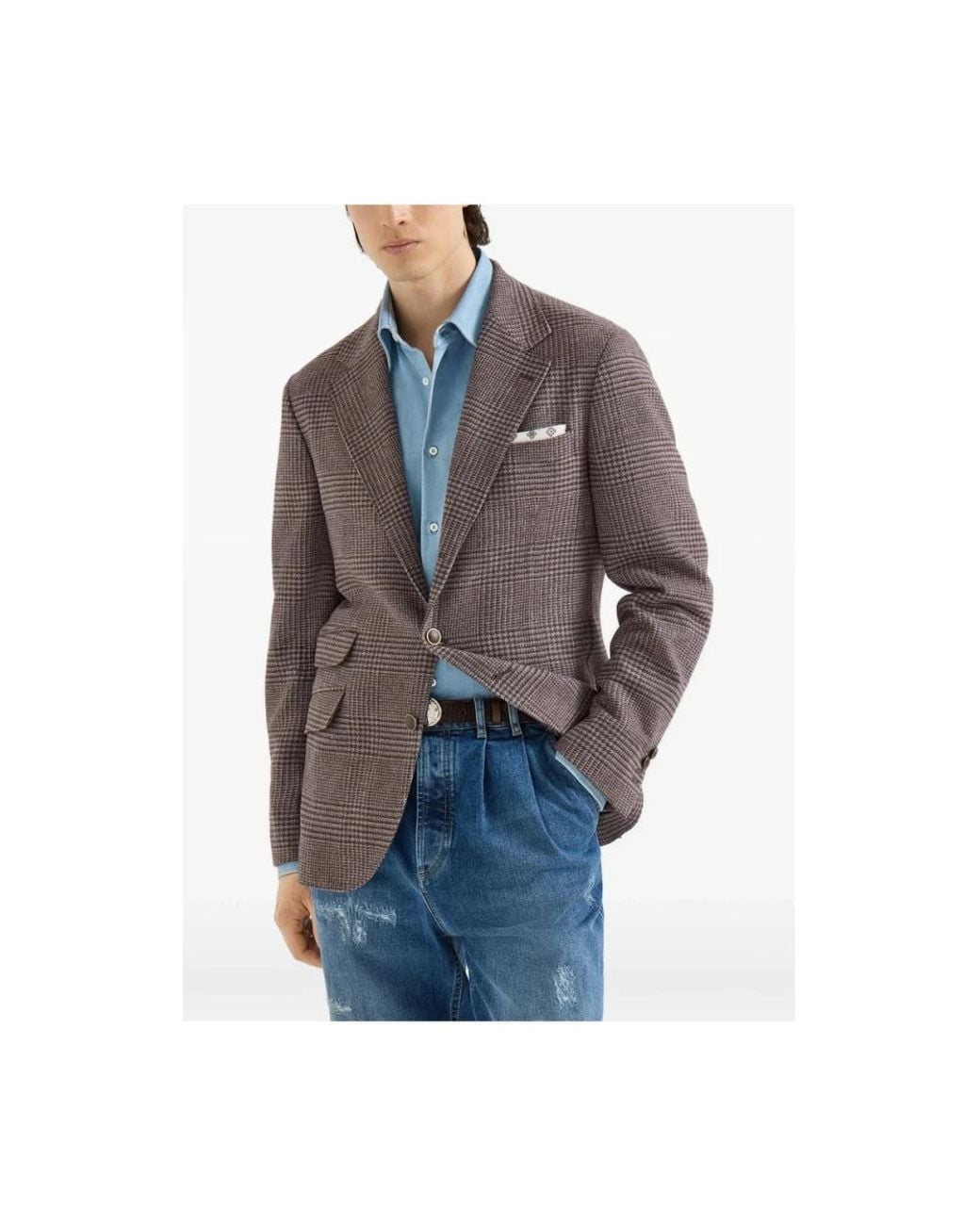 Brunello Cucinelli Brown Blazers for men