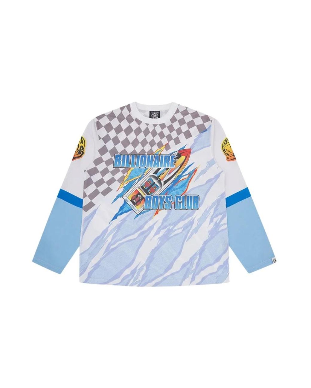 BBCICECREAM Blue Long Sleeve T-Shirts for men
