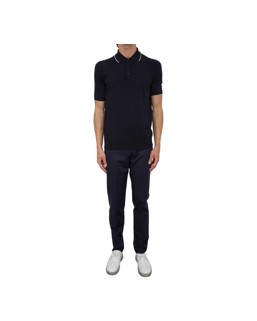 Peserico Klassisches Polo-Shirt Für Männer in Black für Herren