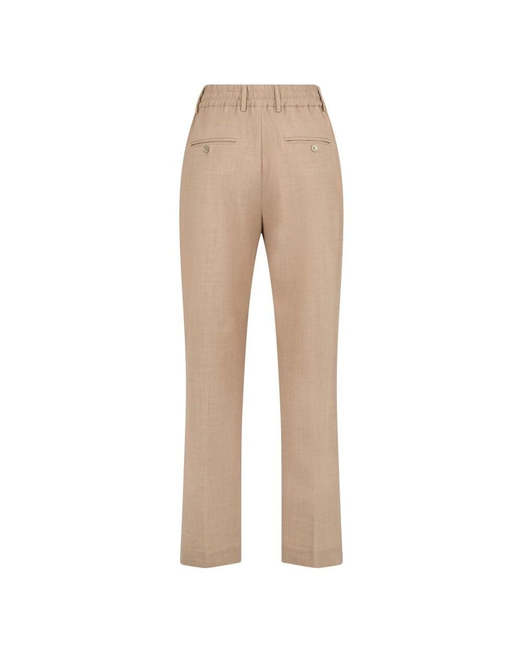Moorer Natural Straight Trousers