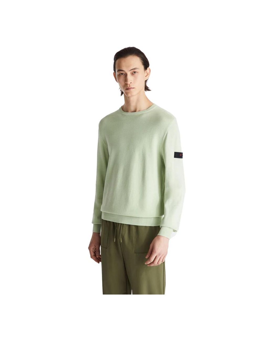 Peuterey Green Round-Neck Knitwear for men