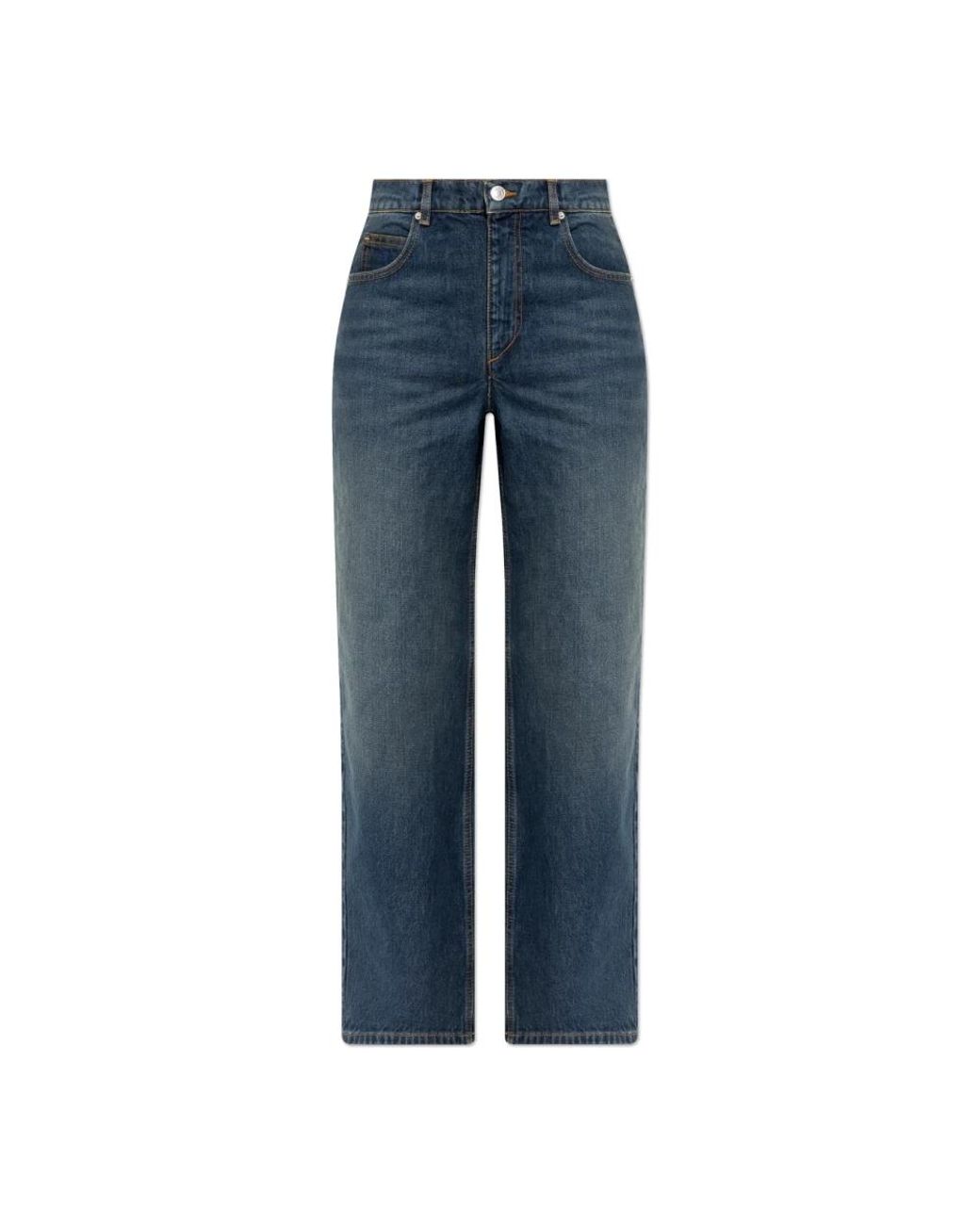 Isabel Marant Blue Straight Fit Jeans