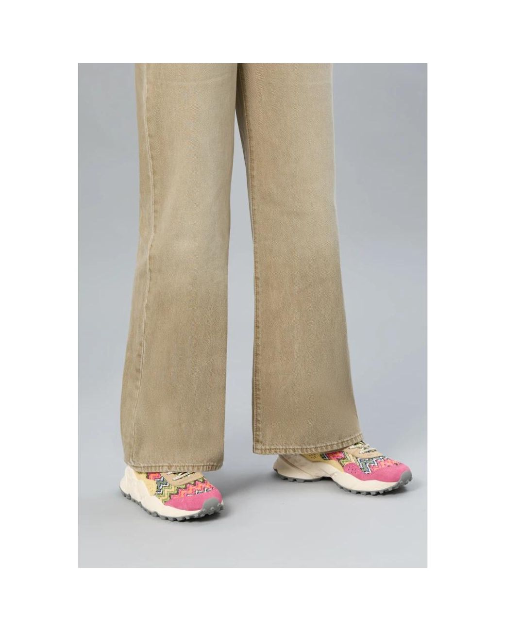 Flower Mountain Schoenen ,Veelkleurig ,Leer Kotetsu Sneakers in het Blue