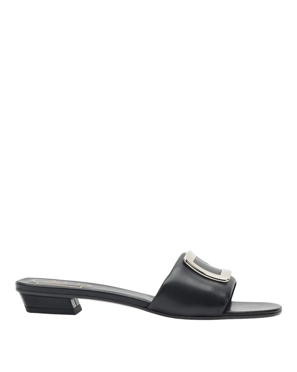 Roger Vivier Black Heeled Mules