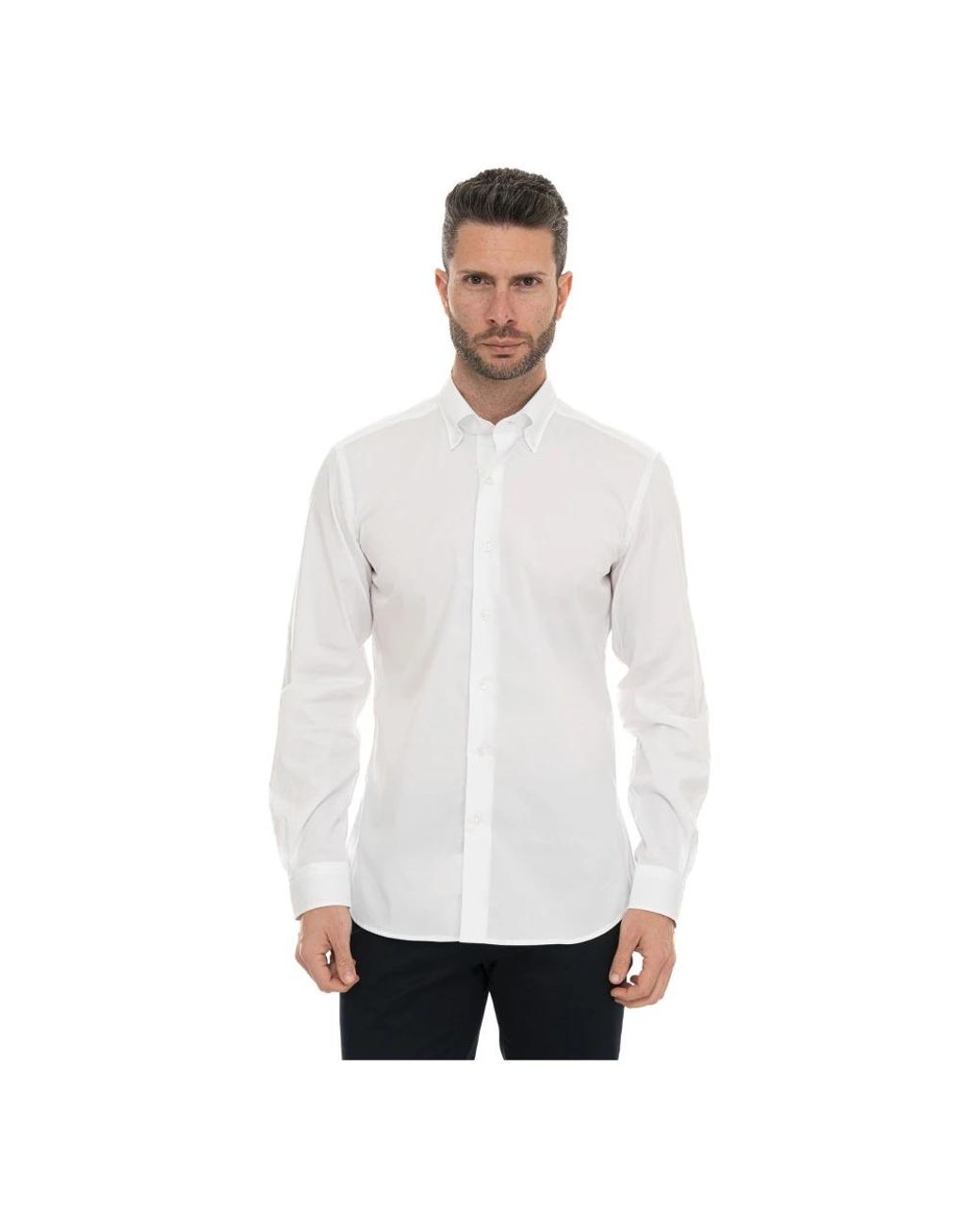 Fay White Formal Shirts for men