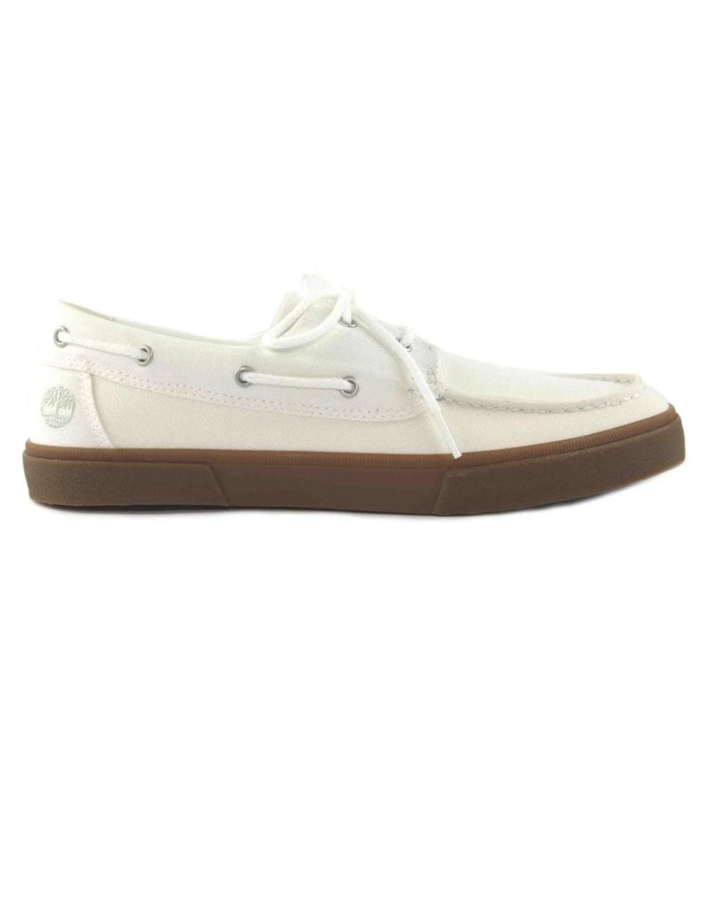 Timberland White Sailor Shoes for men