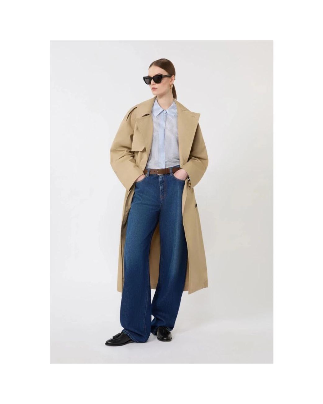 Max Mara Blue Loose-Fit Jeans