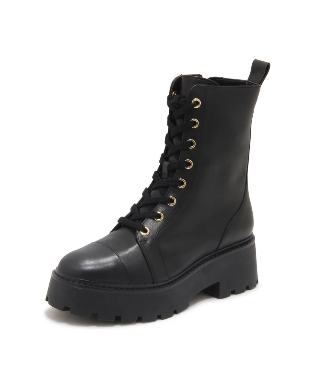Michael Kors Black Lace-Up Boots