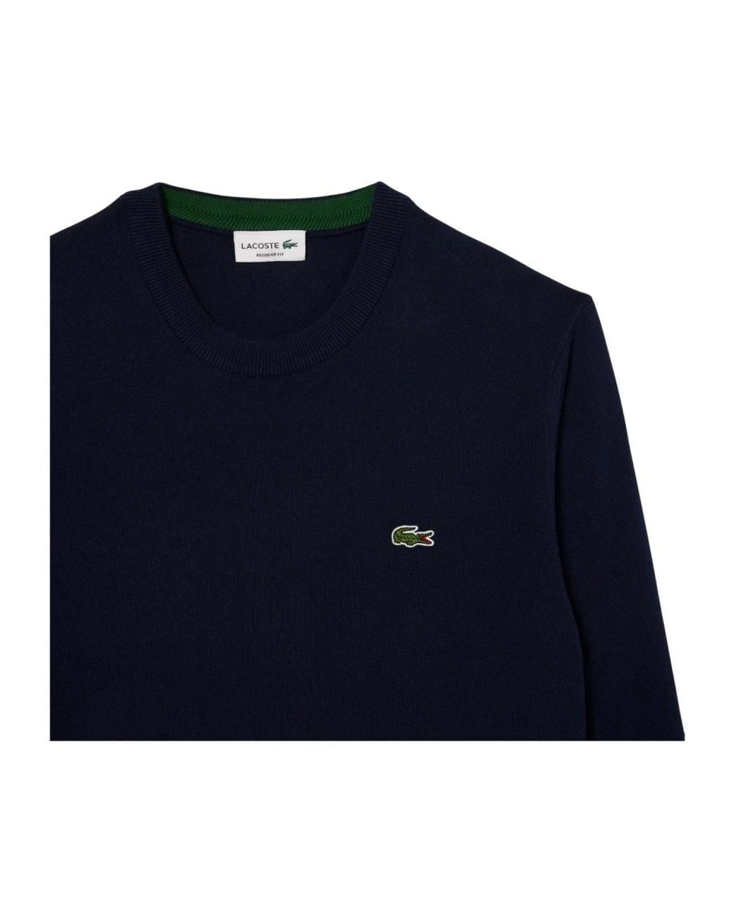 Lacoste Blue Round-Neck Knitwear for men