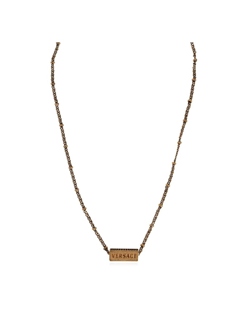 Necklaces Versace de hombre de color Metallic