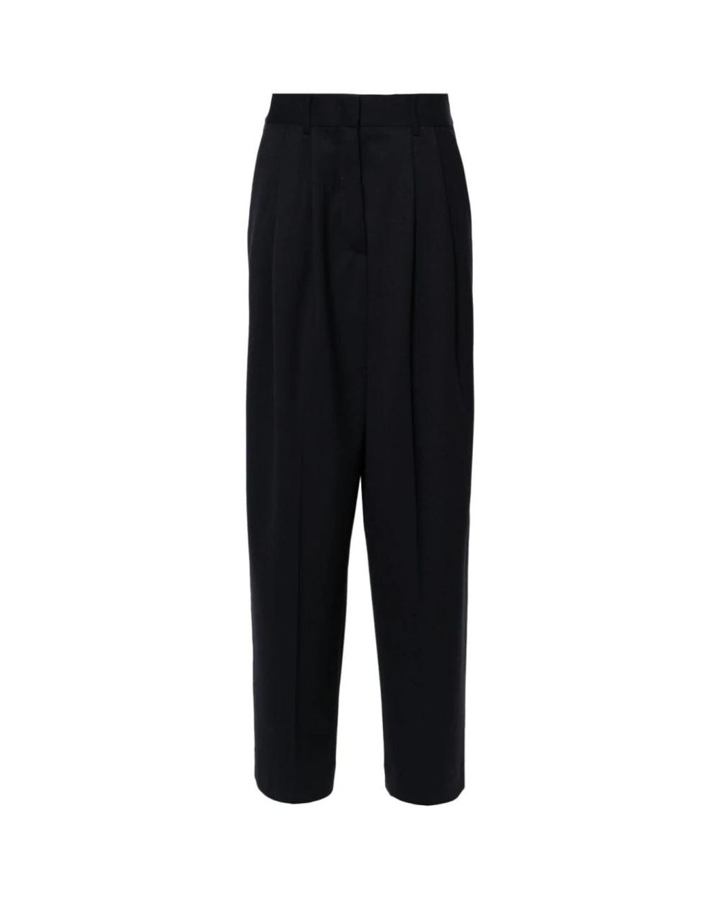 P.A.R.O.S.H. P.A.R.O..H. ,Broeken ,Blauw ,Katoen 012 Blu Pantaloni Rechte Broek in het Black