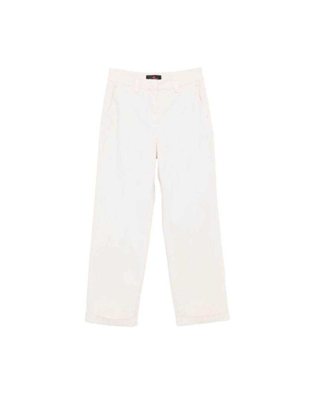 Peuterey White Wide Trousers