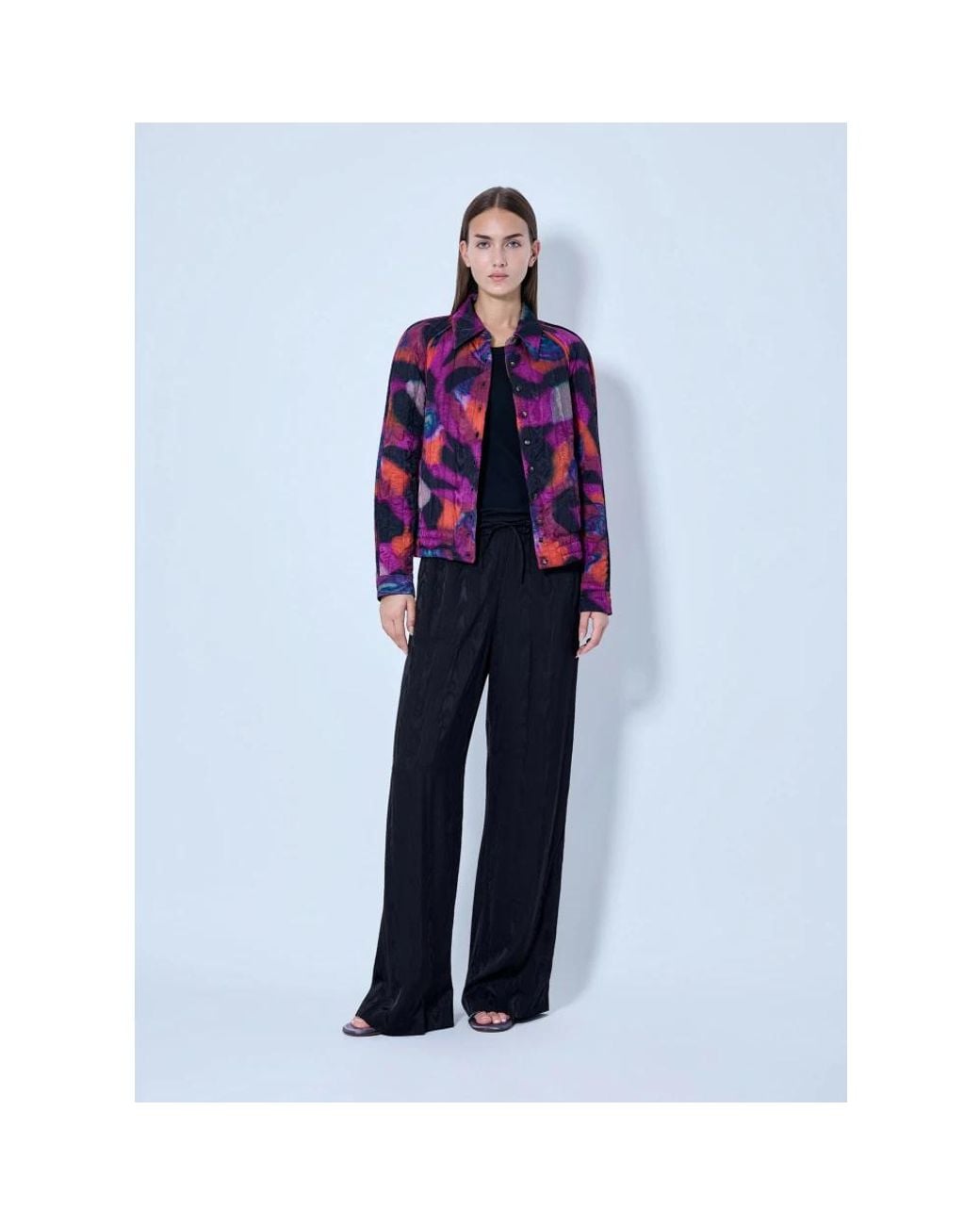 Dries Van Noten Blue Wide Trousers