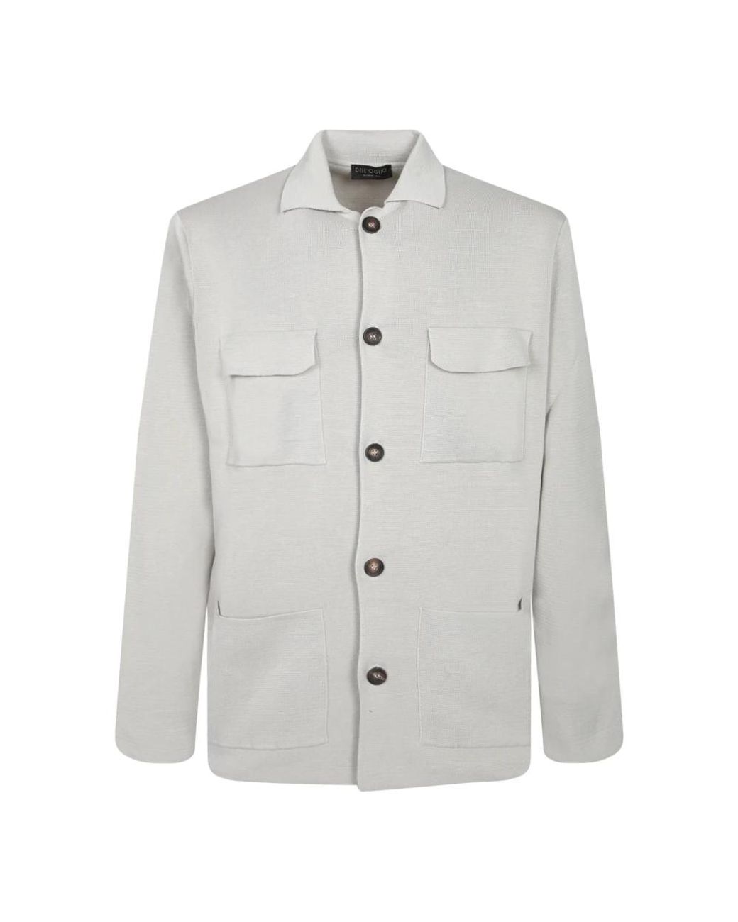 Dell'Oglio Gray Light Jackets for men