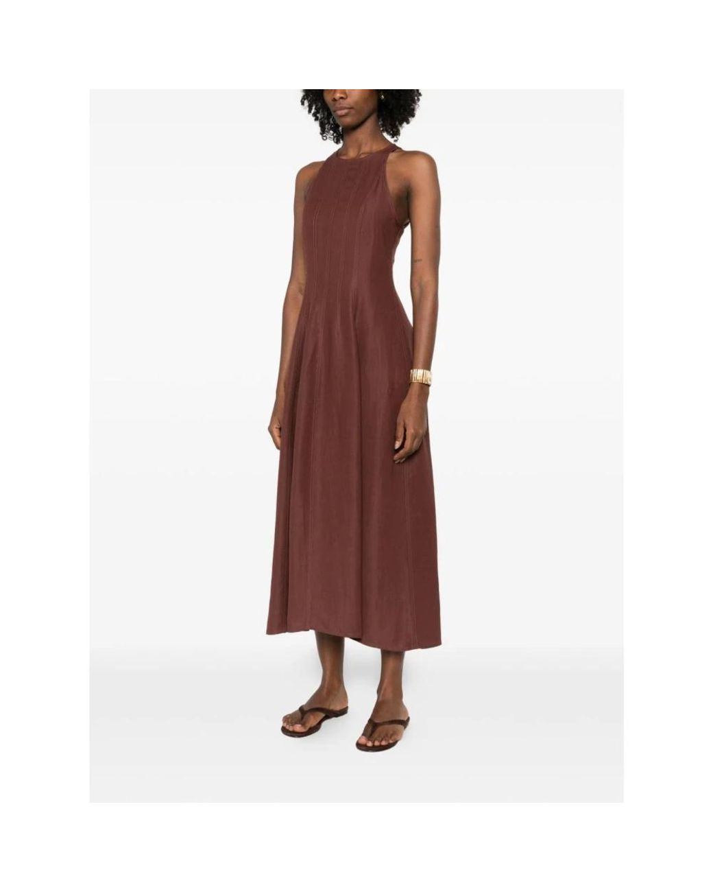Brunello Cucinelli Brown Midi Dresses