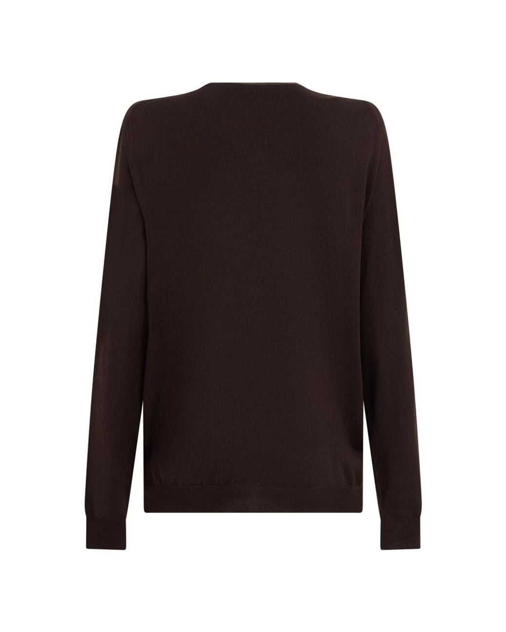 Slowear Brown V-Neck Knitwear for men