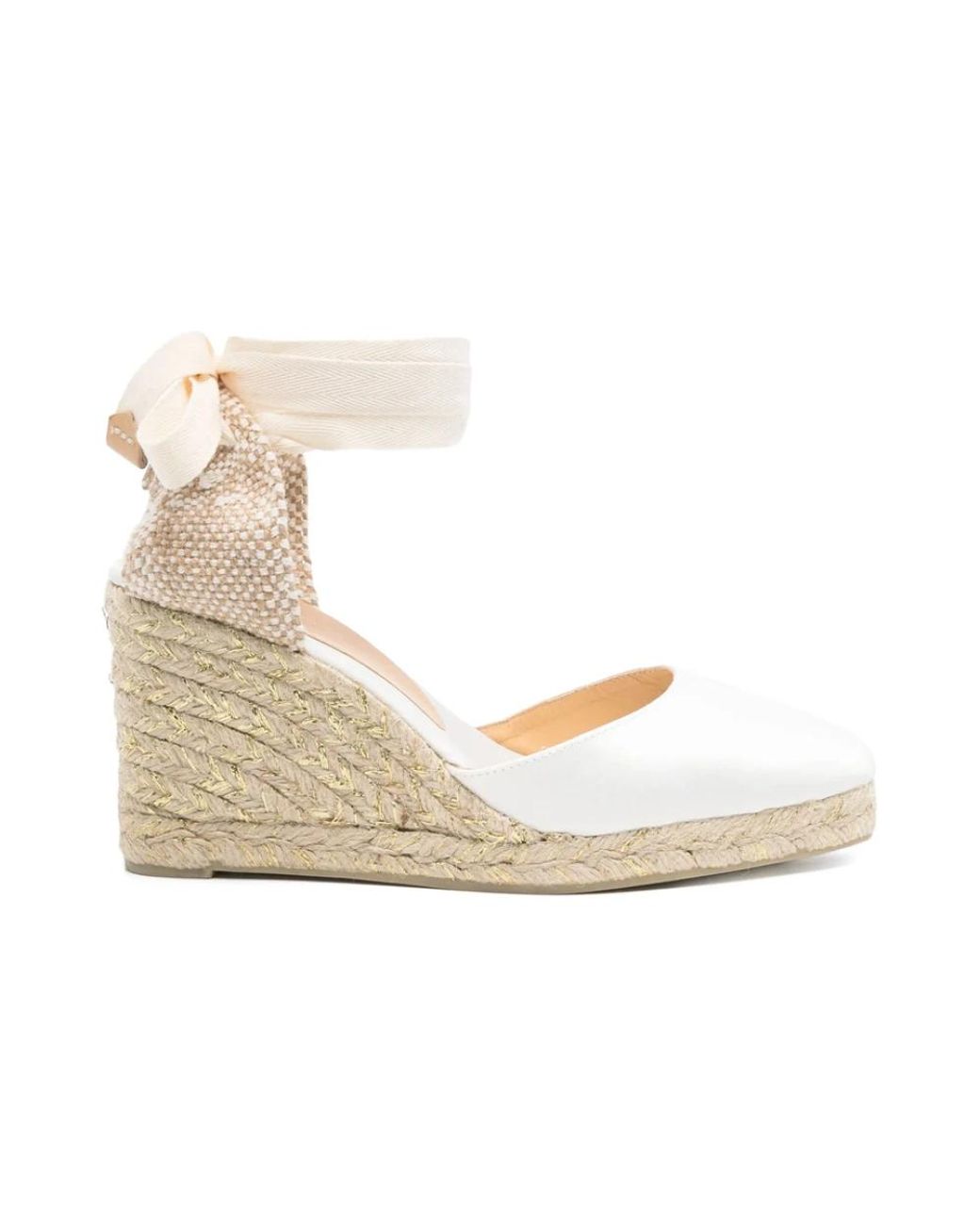 Castaner White Joyce Wedge Espadrille