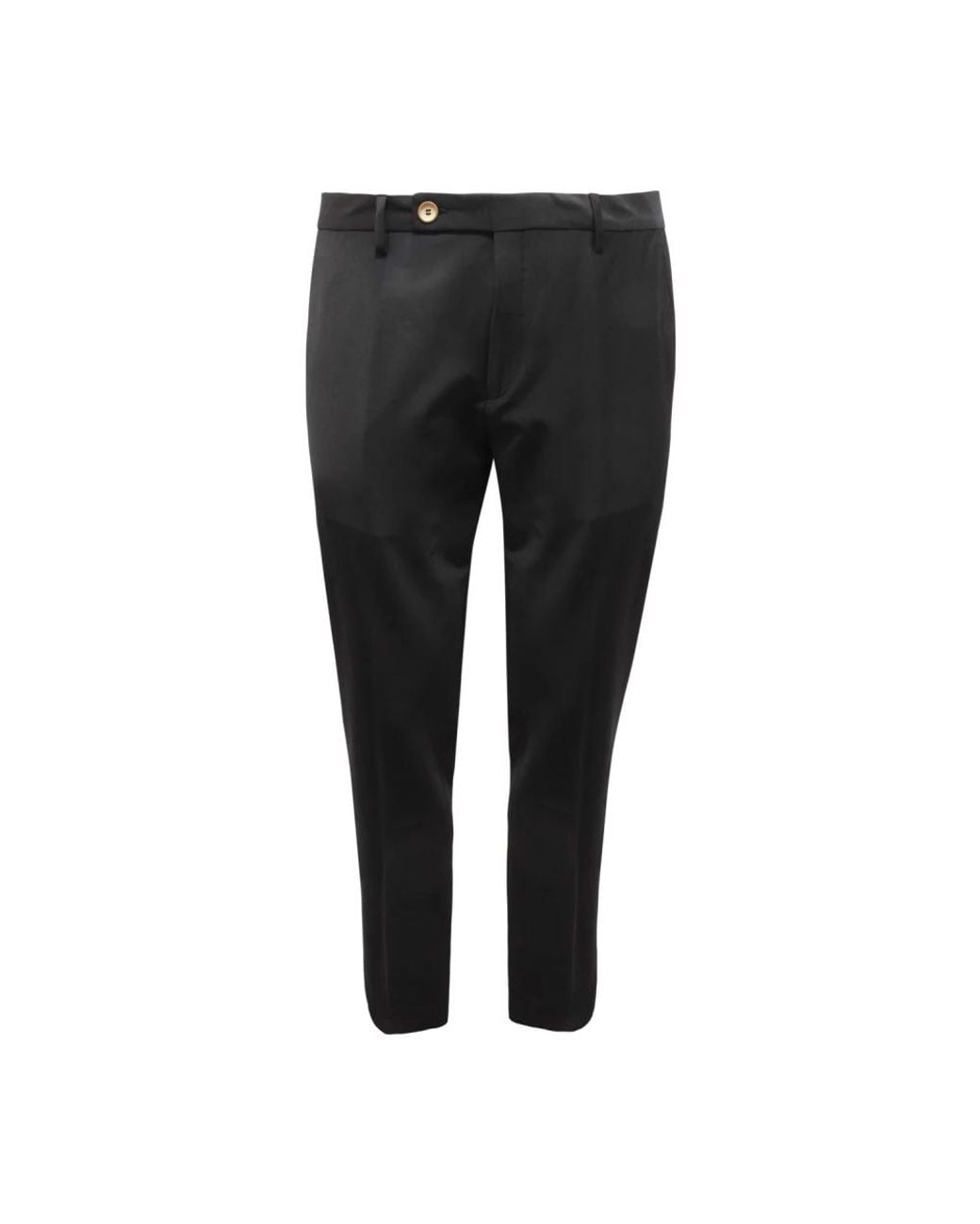 Entre Amis Black Slim-Fit Trousers for men