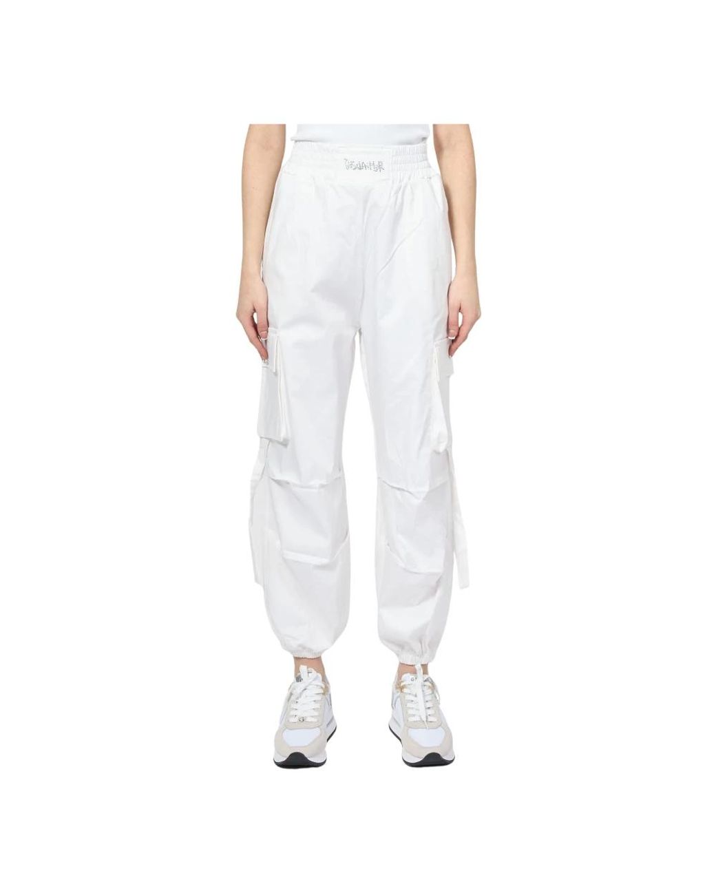 DISCLAIMER White Straight Trousers