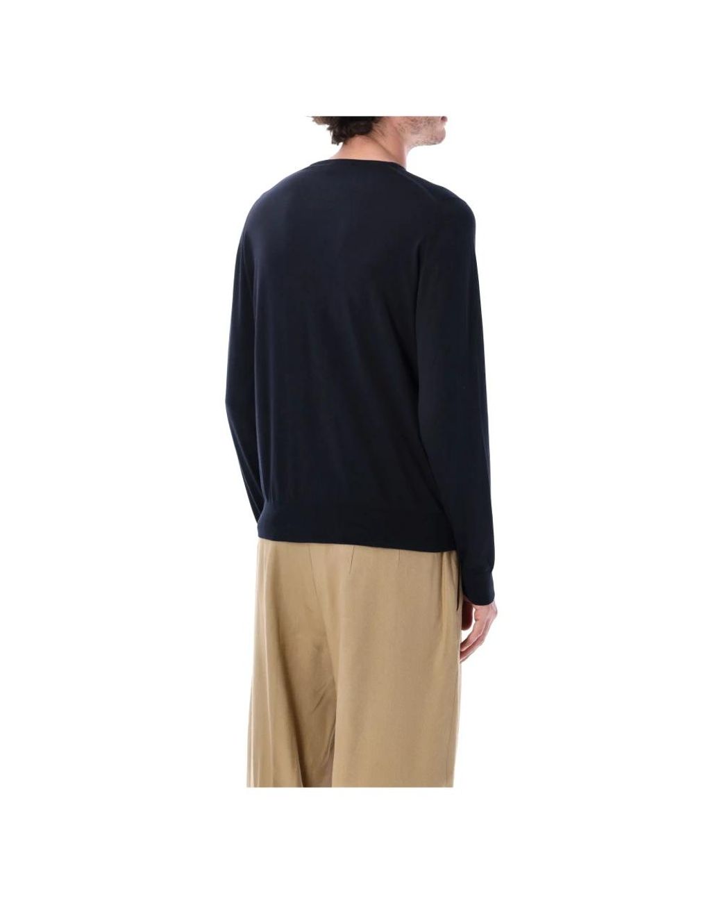 John Smedley Blue Round-Neck Knitwear for men