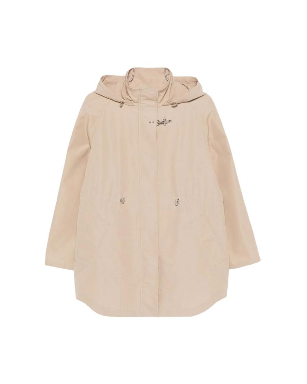 Fay Jassen ,Midi Parka Jas in het Natural
