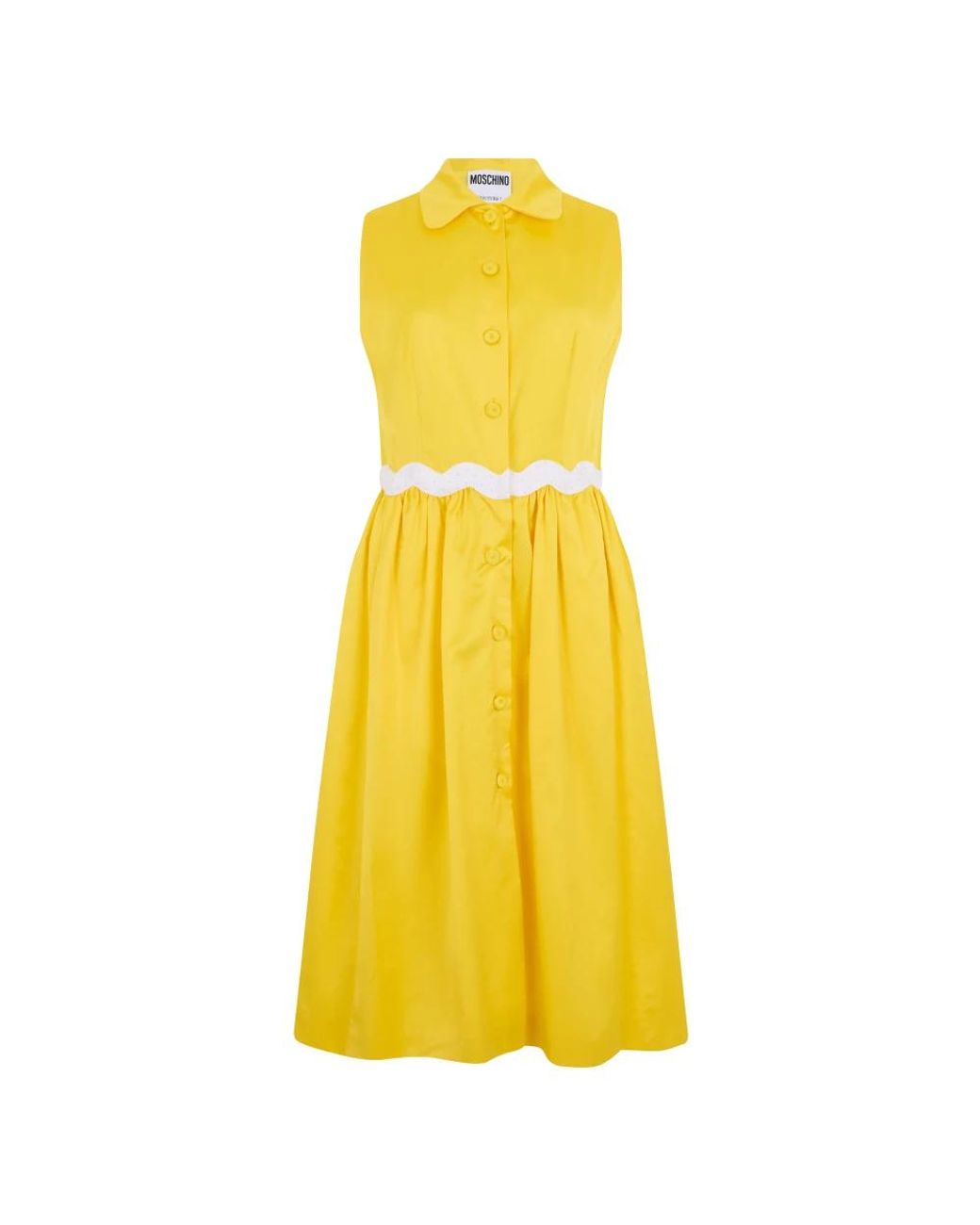 Moschino Yellow Shirt Dresses