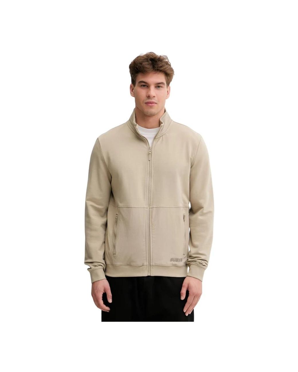 Zip-Throughs di Guess in Natural da Uomo