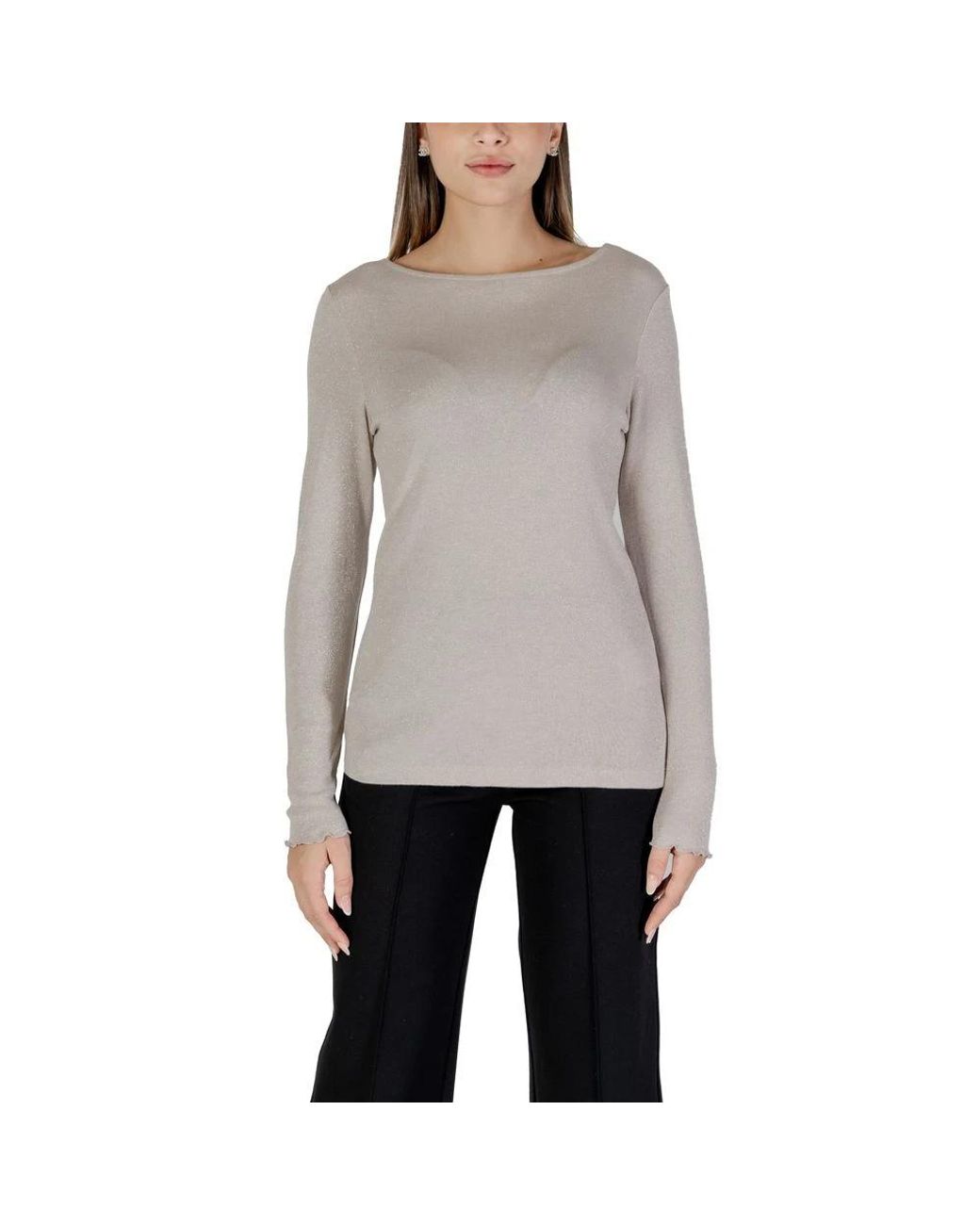 Street One Gray Long Sleeve T-Shirts