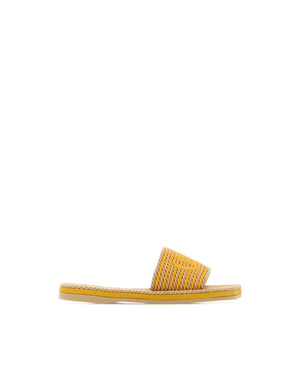 Chloé Yellow Sliders