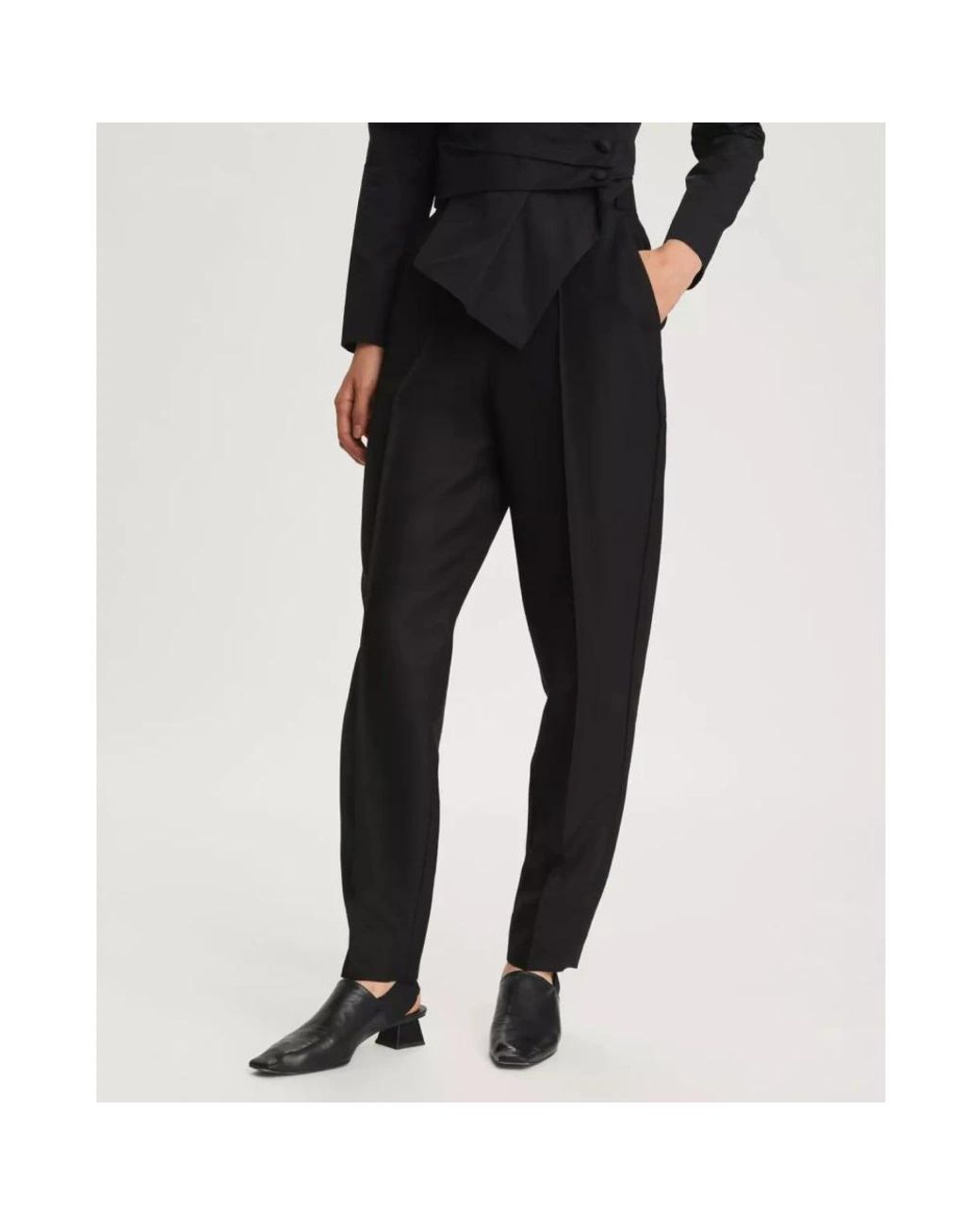 Tory Burch Black Tapered Trousers