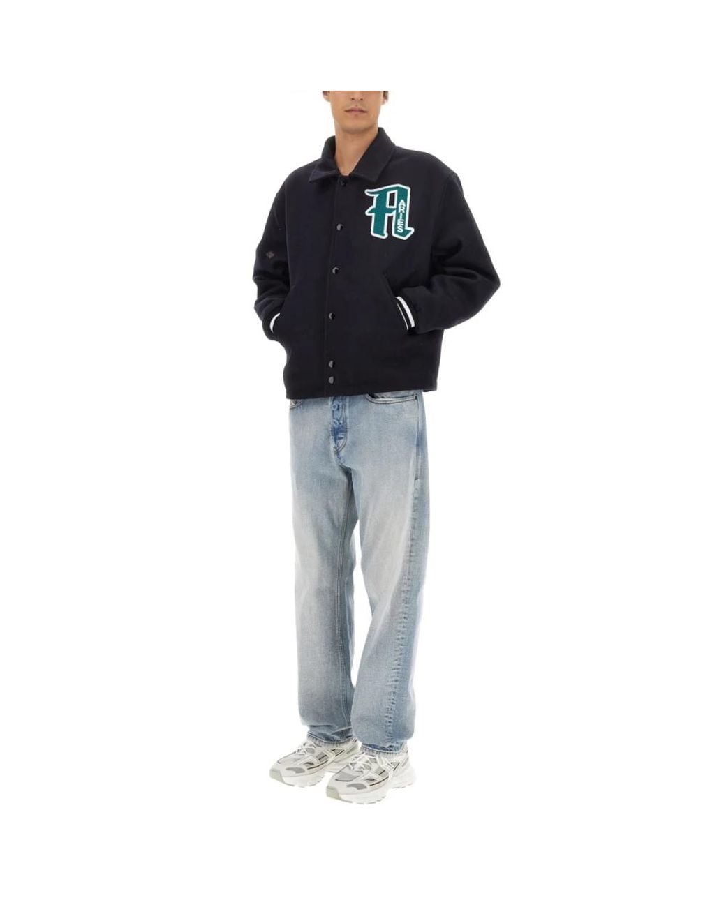 Aries Black Bomber Jackets for men