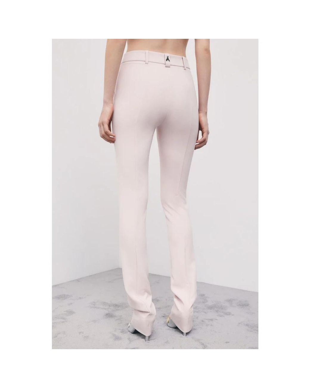 Patrizia Pepe Pink Slim-Fit Trousers