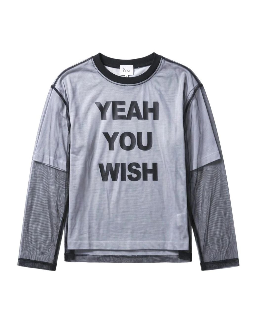 8pm Gray Long Sleeve T-Shirts
