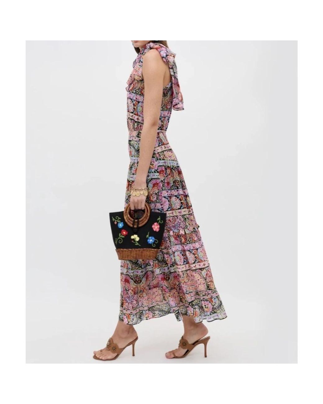 Rixo Pink Maxi Dresses