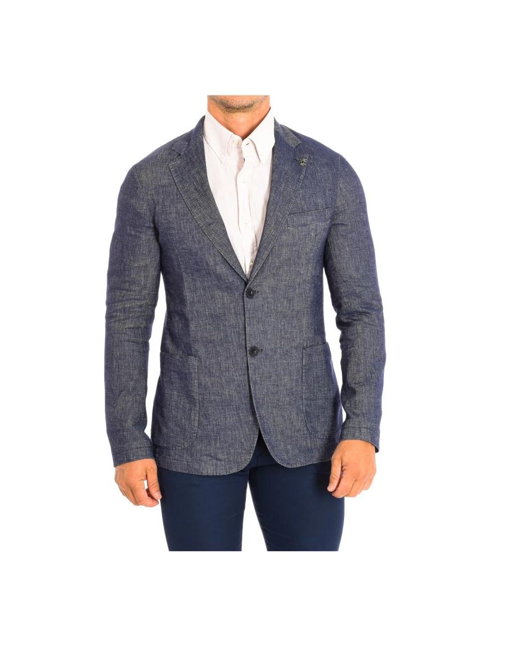 La Martina Blue Blazers for men